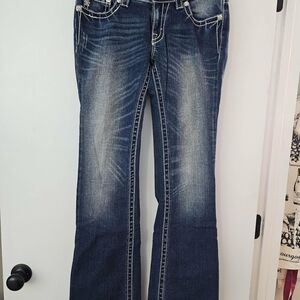 Miss Me Dark Blue Boot Cut Jeans